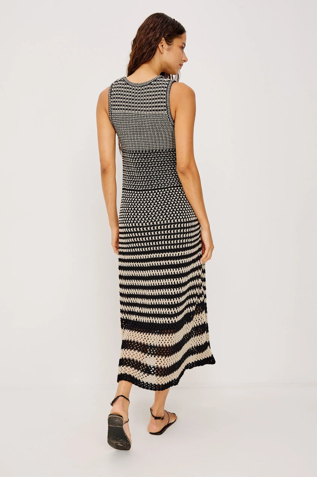 Rails Yvette dress Onyx Ivory Stripe